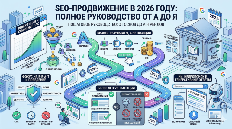 SEO-продвижение в 2026 году: Полное руководство от А до Я