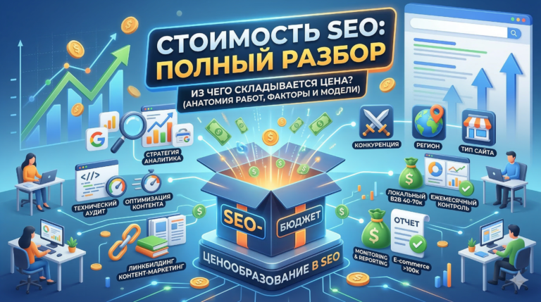 Что на самом деле входит в стоимость SEO: полный разбор работ, цен и подводных камней в 2026 году